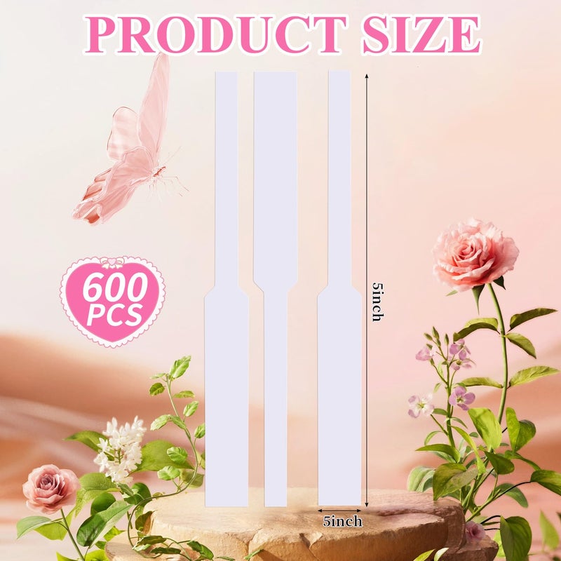 LHSYFBZ 600Pcs Perfume Test Strips, Fragrance Paper Strips, White Blotter Strips for Diffuser Aromatherapy Testing Scents - Image 3